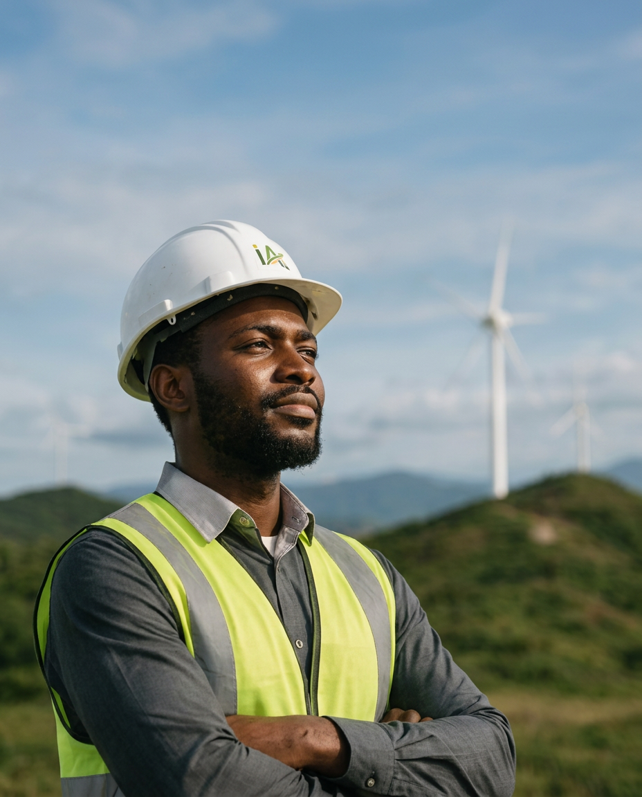 Environmental engineer on site